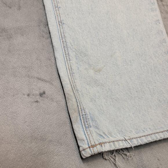 American Eagle Jeans Womens 6 Long Light Wash Highest Rise Baggy Straight - Picture 7 of 15